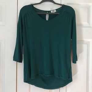 Old Navy Teal 3/4 Sleeve Top